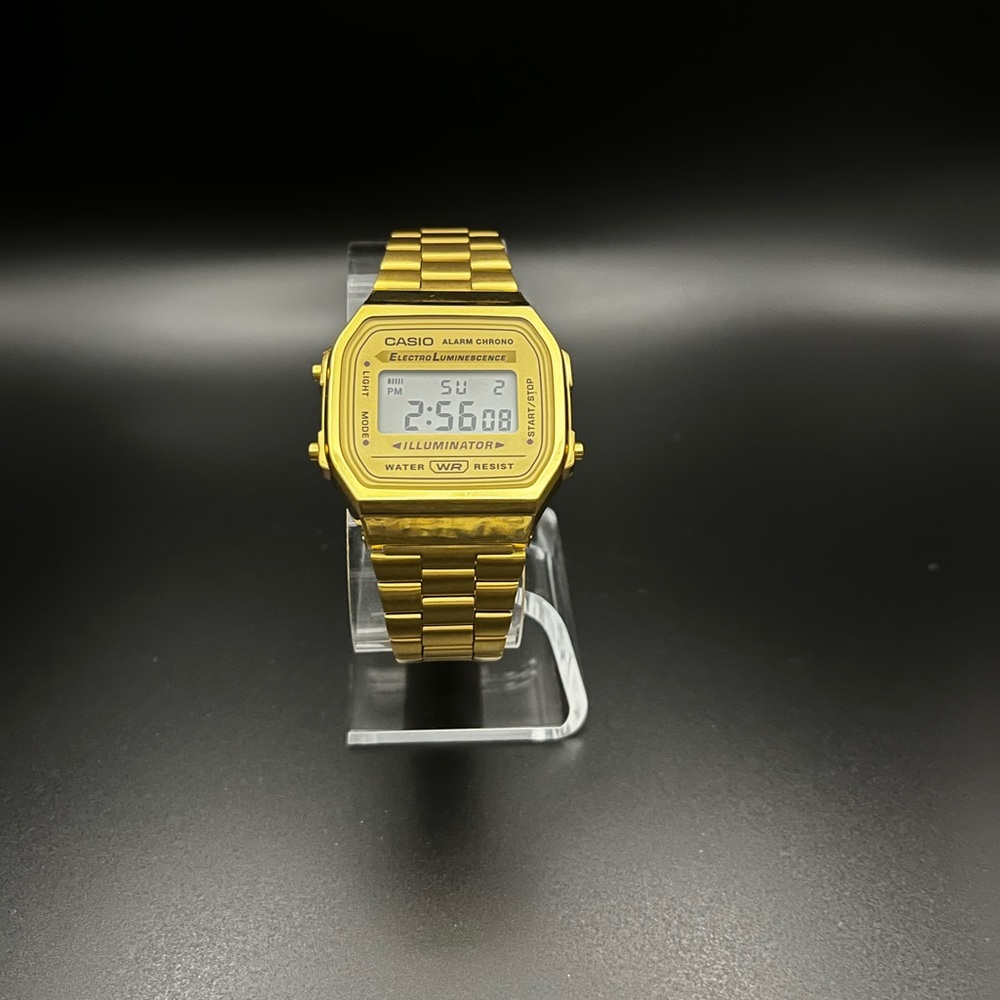 Unisex Casio A168WG-9V Gold-Tone Watch